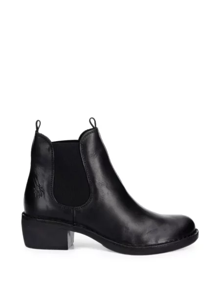 Botine chelsea Fly London din piele negru