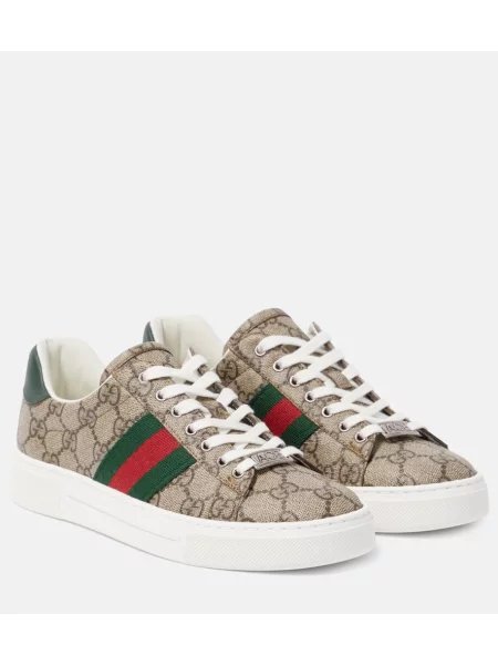 Usnjene superge Gucci Ace bež