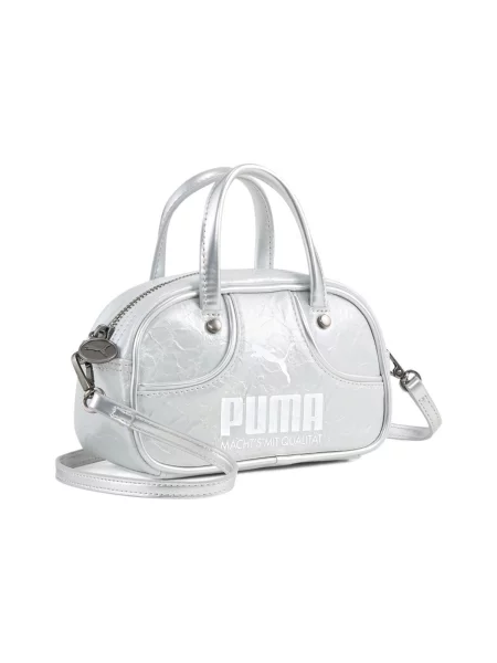 PUMA Taška cez rameno svetlosivá / biela žltá