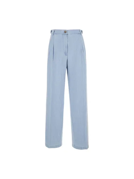 A.P.C. jeansy pantalon joseon high waist niebieskie