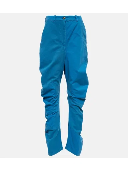 Pantaloni Jw Anderson cu talie înaltă zdrențuiți albastru