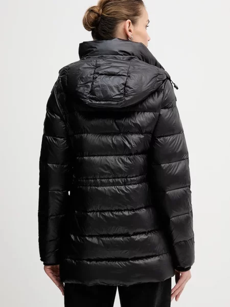 Péřová bunda Tommy Hilfiger přechodná černá