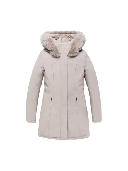 Lniana parka Refrigiwear retro beżowa