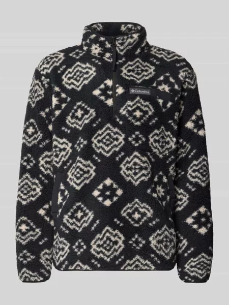 Sweter o kroju regular fit z naszywką z logo Columbia czarny