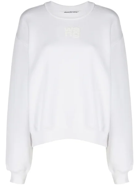 Hanorac Alexander Wang cu imagine alb