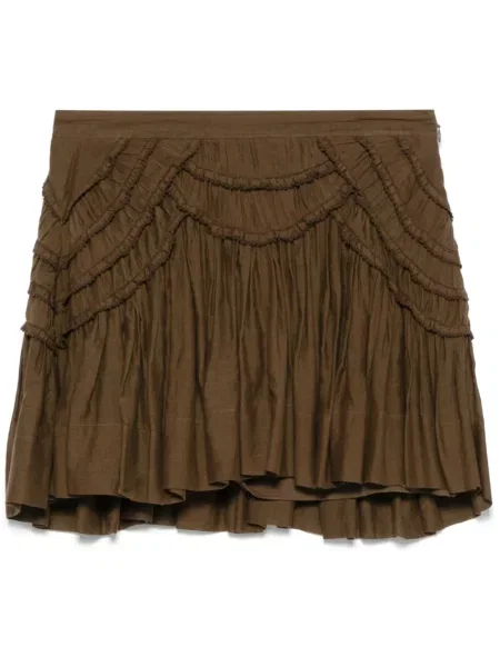 Mała spódnica mini Marant Etoile mini brązowa