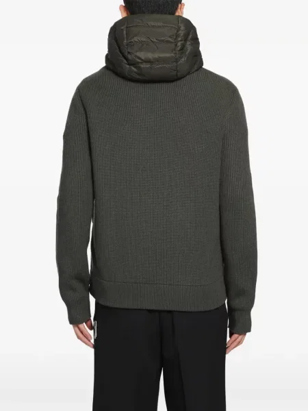 Geacă Moncler cu glugă verde