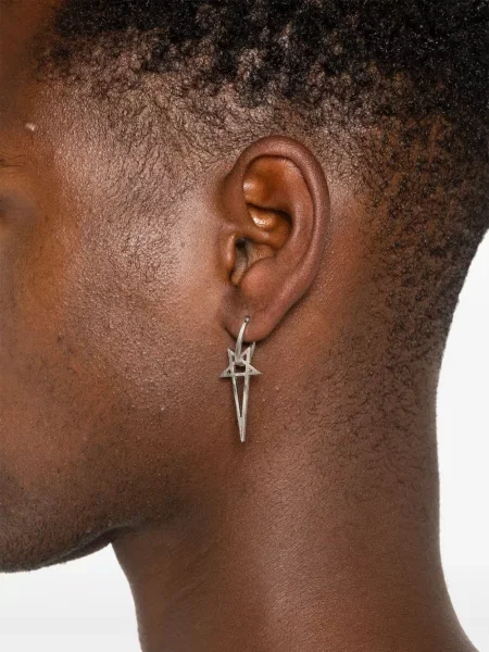 Cercei Rick Owens argintiu