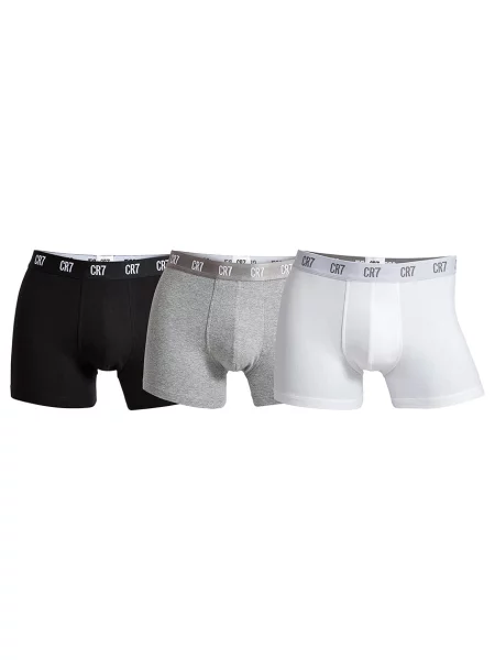 Cristiano Ronaldo Set 3 perechi de boxeri Basic Trunk Colorat