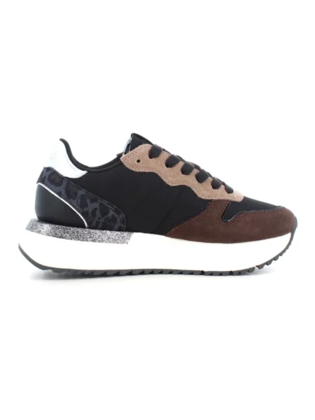 Sneakersy Sun68 zamszowe czarne