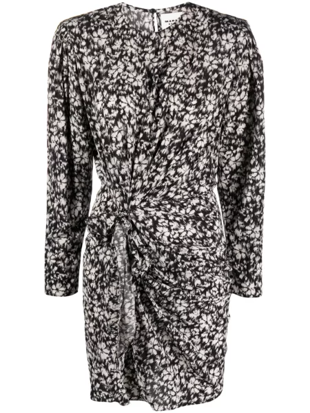 Rochie Marant Etoile cu model floral cu imagine negru
