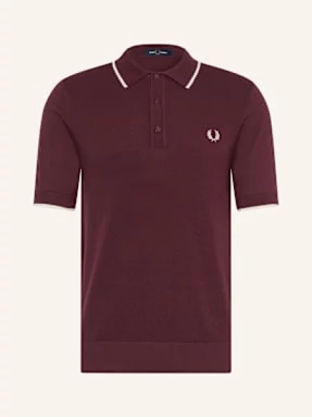 Fred Perry Polokošile Z Piké tmavě červená