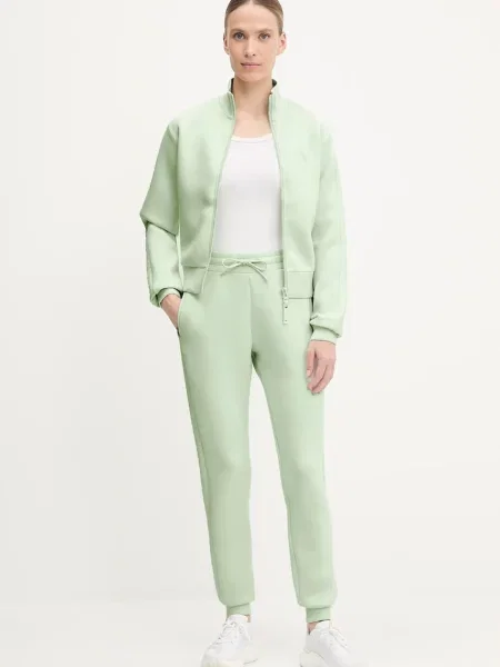 Guess bluza NEW ALLIE turkusowy gładka zielona