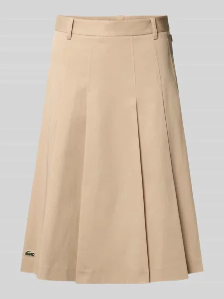 Lacoste Plisowana Spódnica beige beżowa
