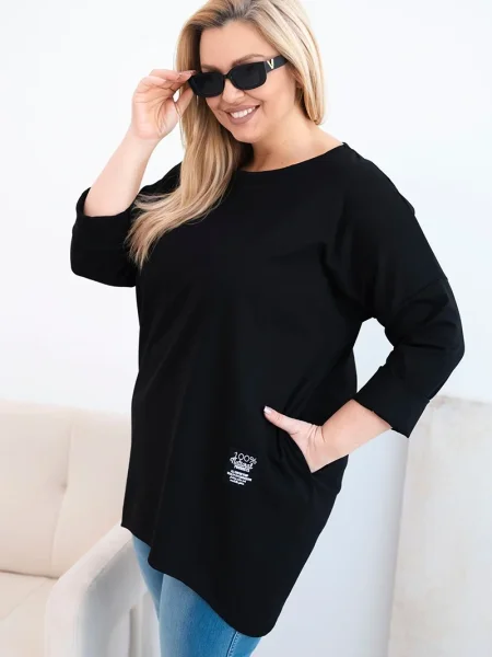 Bluză Kesi lungă negru