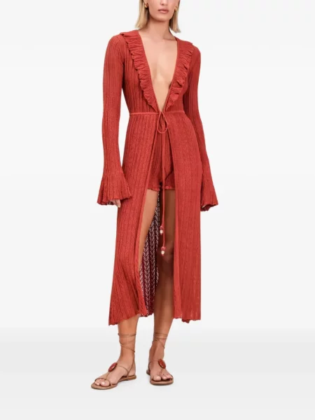 Halat Devon Windsor tricotate roșu