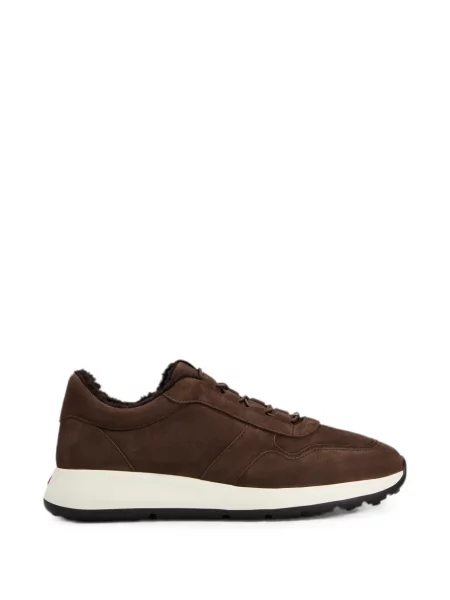 Sneakerși Tod's din piele de căprioară maro