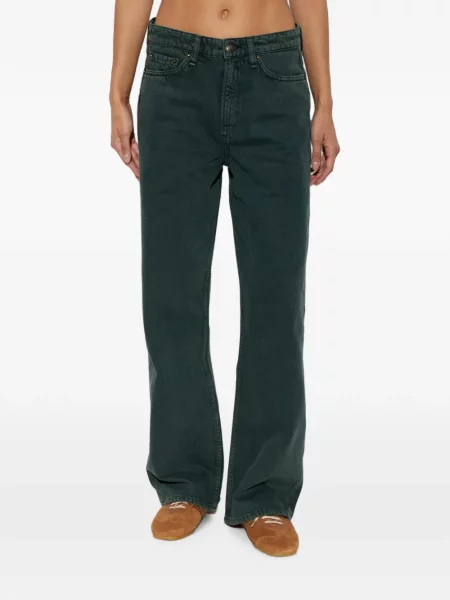 Blugi drepți Rag & Bone verde