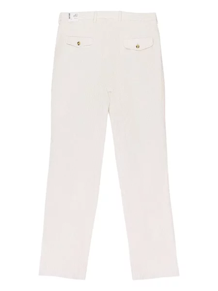 Pantaloni Aimé Leon Dore de catifea cord alb