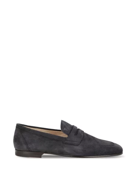 Pantofi loafer Tod's din piele de căprioară albastru
