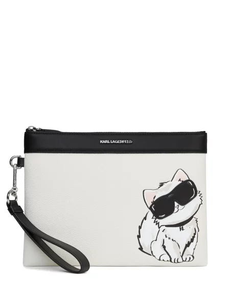 Clutch torbica Karl Lagerfeld bijela