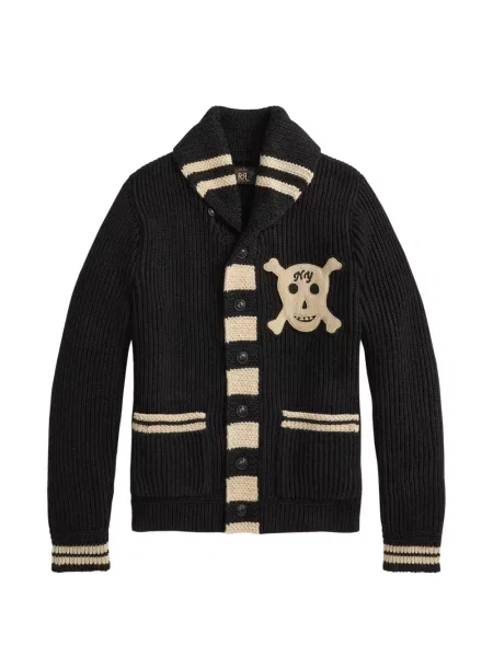 Gulerat cardigan Ralph Lauren Rrl negru