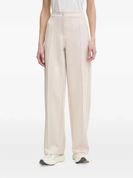 Pantaloni cu picior drept Guess cu broderie