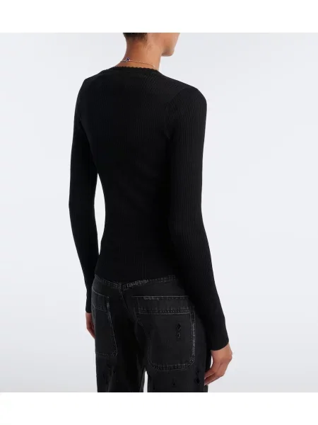 Pulover Isabel Marant de mătase negru