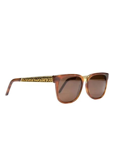 Ochelari de soare Retrosuperfuture cu imagine cu model leopard auriu