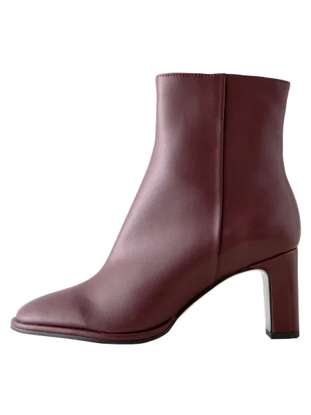 Next Kotníkové boty červeň burgundská