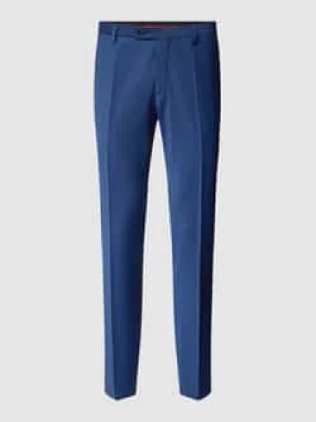 Spodnie do garnituru o kroju slim fit z dodatkiem streczu Cg niebieskie