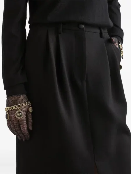 Fustă midi Dolce & Gabbana până la genunchi negru