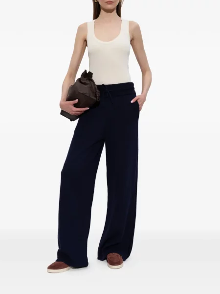 Pantaloni Kenzo cu cordon albastru