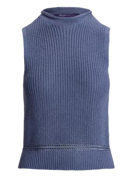 Top Ralph Lauren Collection tricotate albastru