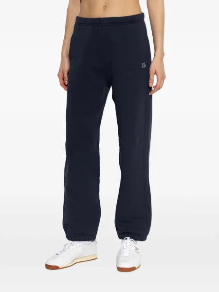 Pantaloni Kenzo cu model floral albastru