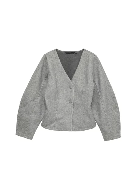 VERO MODA Geacă tricotată VMKLeo metalic gri