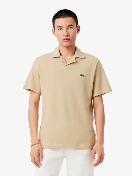 Поло Lacoste бежевий