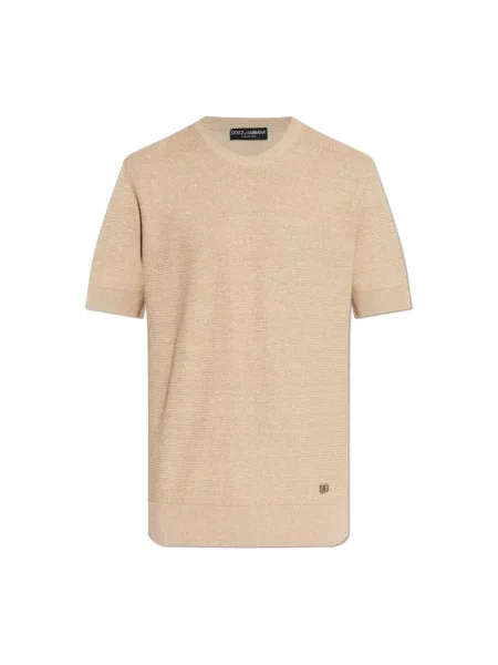 Sweter Dolce And Gabbana beżowy