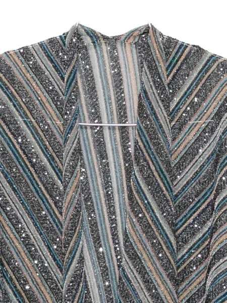 Fular Missoni cu paiete gri