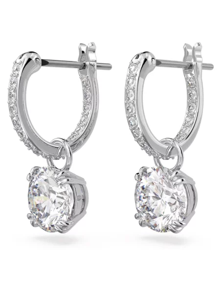 Kolczyki Swarovski szare