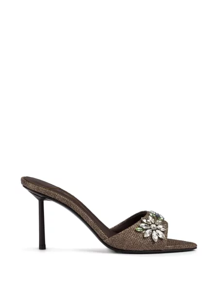 Papuci tip mules Le Silla cu model floral maro