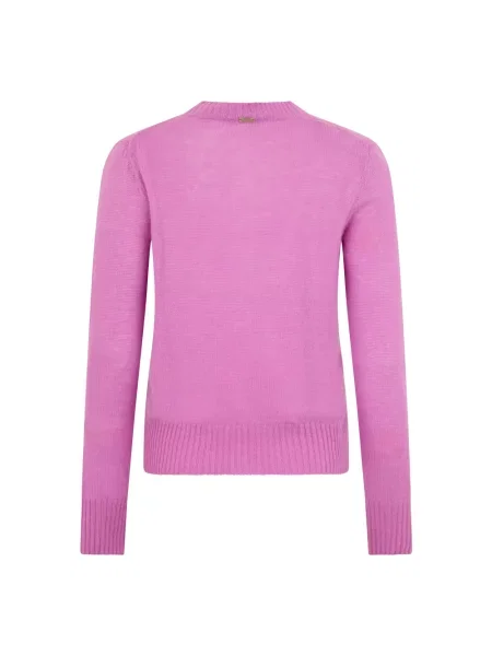 Sweter Herno z kaszmiru różowy