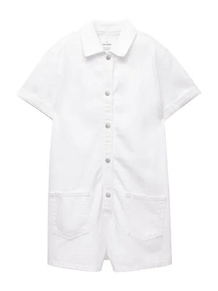 Pull&Bear Salopeta alb