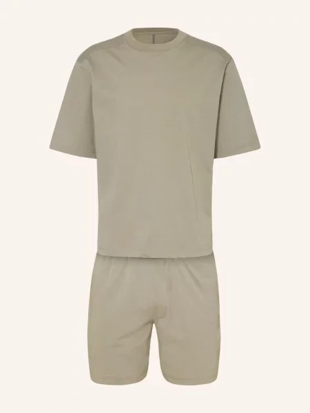 Schiesser Krótkie Piżamy Modern Nightwear gruen