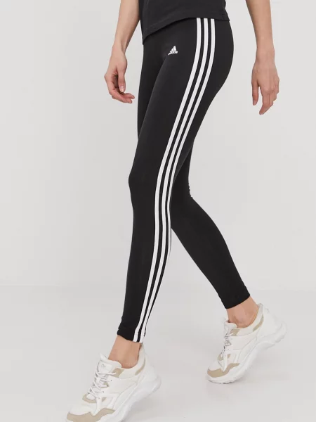 Legíny adidas hladké černá