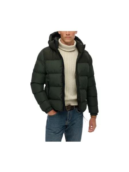 Kurtka puchowa Superdry zielona