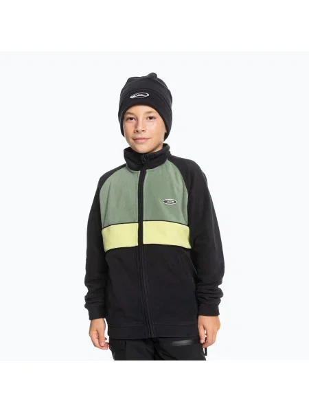 Bluză de snowboard pentru copii Quiksilver Explore Fleece true black negru