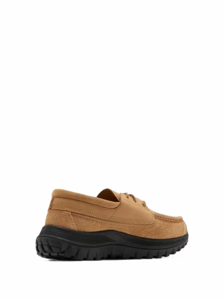 Fűzős bőr loafer Sorel barna