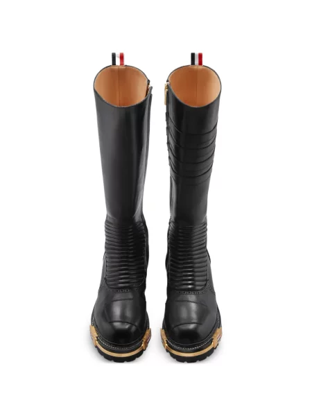 Cizme Thom Browne din piele negru