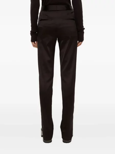 Pantaloni Olivier Theyskens din satin negru